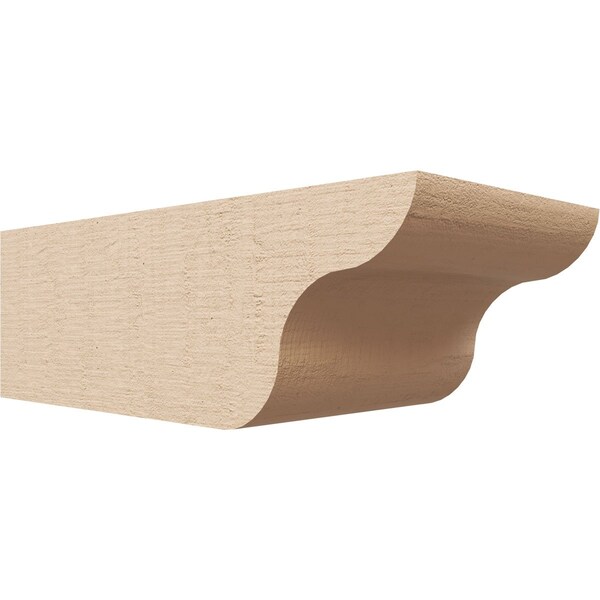 Ekena Millwork 6in. W x 4in. H x 12in. L Carmel Woodgrain TimberThane Rafter Tail, Primed Tan RFTUR06X04X12CARRCPR - main